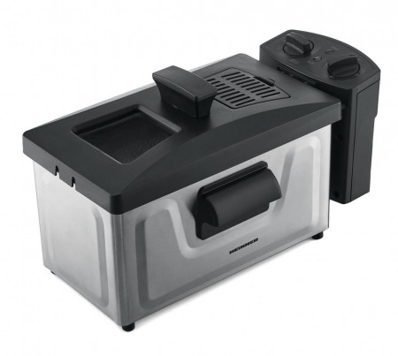 Friteuza Heinner HDF-1800SS, 1800 W, termostat reglabil, timer, 3 L, Inox - Img 3