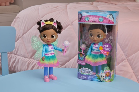 GABBYS DOLLHOUSE FAIRYLANDIA MAGIA PAPADIEI PAPUSA GABBY INTERACTIVA 33CM - Img 2