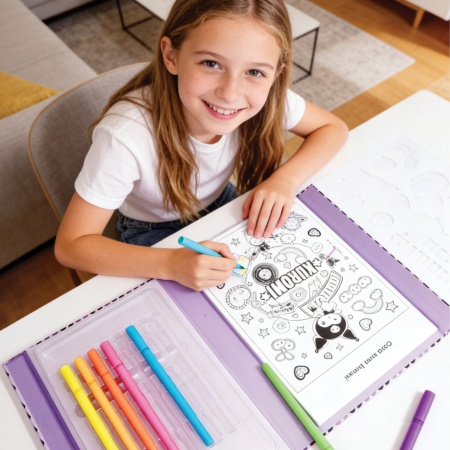 HAPPI HOBBI KUROMI JURNAL ARTISTIC CU MARKERE NEON - Img 3