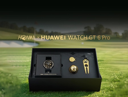 Honma x HUAWEI WATCH GT 6 Pro 46mm Black Fluoroelastomer Strap Premium Collection Gift Box - Img 6