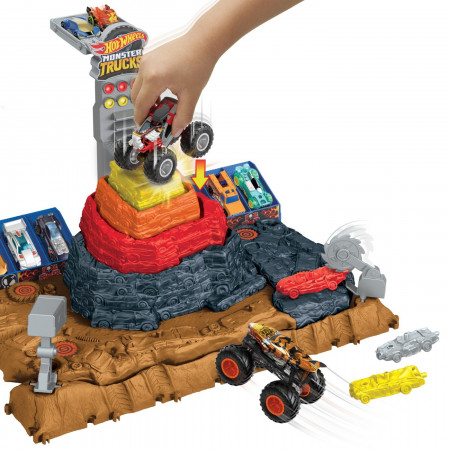 HOT WHEELS MONSTER TRUCKS ARENA SMASHERS BONE SHAKER ARENA ULTIMATE CRUSH - Img 3