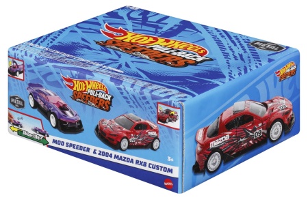 HOT WHEELS SET 2 MASINUTE METALICE PULL BACK MOD SPEEDER SI 2004 MAZDA RX8 CUSTOM 1:43 - Img 2