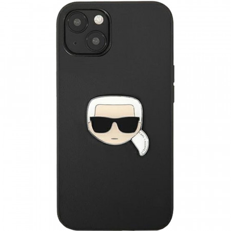 Husa Capac Spate Leather Karl's Head Negru APPLE iPhone 13