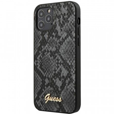 Husa Capac Spate Python Collection Negru APPLE Iphone 12, Iphone 12 Pro