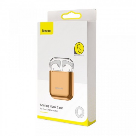Husa protectoare din gel silica , Baseus pentru Apple Airpods , auriu - Img 8