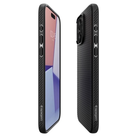 Husa telefon Spigen LIQUID AIR IPHONE 15 PRO NEGRU MAT - Img 2