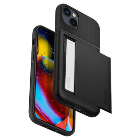 Husa telefon Spigen SLIM ARMOR CS pentru IPHONE 14 PLUS BLACK - Img 3
