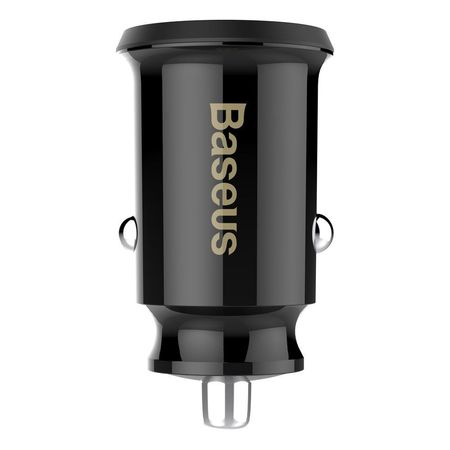 Incarcator auto, Baseus Grain, 2x USB 3.1A, negru - Img 2
