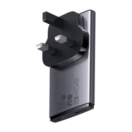 Incarcator de perete Baseus GaN5, 65W, 1xport USB-C, 1XUSB-A - Img 5