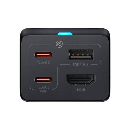 Incarcator de perete Baseus GaN5 Pro 2xUSB-C + USB + HDMI, 67W (negru) - Img 5