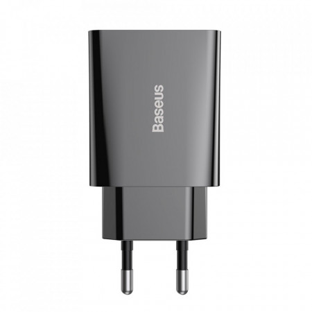 Incarcator priza Baseus Speed Mini EU USB Type C 20W 3A Power Delivery Quick Charge black (CCFS-SN01) - Img 7