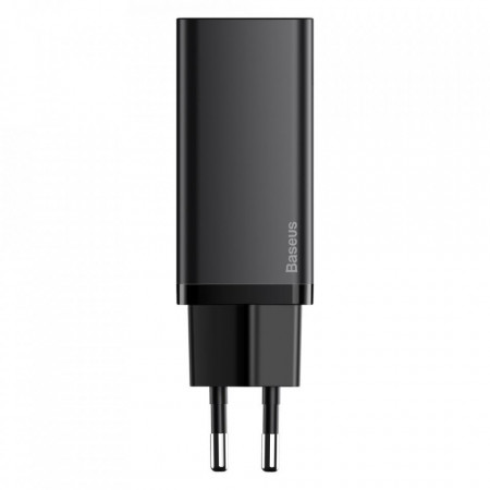 Incarcator priza, rapid Baseus GaN2 Lite 65W USB / USB Typ C Quick Charge 3.0 Power Delivery (gallium nitride) black (CCGAN2L-B01)