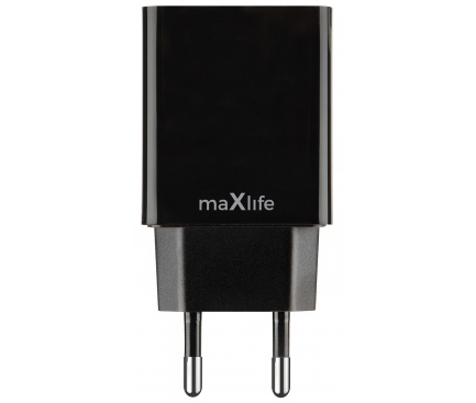 Incarcator Retea MaXlife MXTC-12, 24W, 4.8A, 2 x USB-A, Negru - Img 2