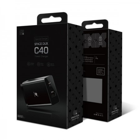 Incarcator retea pentru telefon , Dux Ducis c40 , 1 port Usb Smart , 1 x Type C PD 3.0 , negru - Img 7