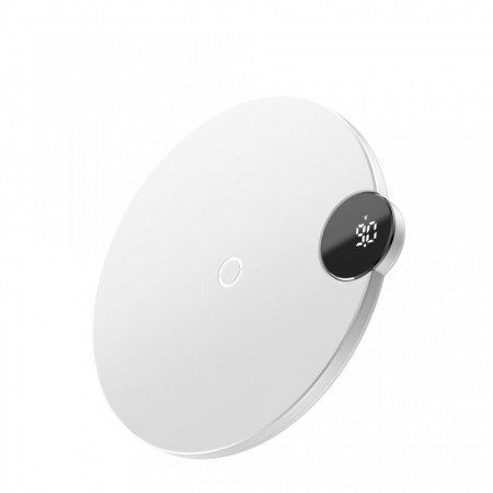 INCARCATOR WIRELESS, BASEUS, CU DISPLAY DIGITAL, ALB - Img 3