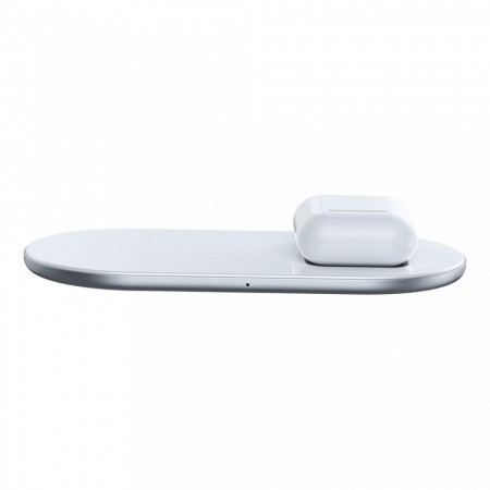 Incarcator wireless pentru smartphone-uri si AirPods , Baseus 18W alb (WXJK-02) - Img 2