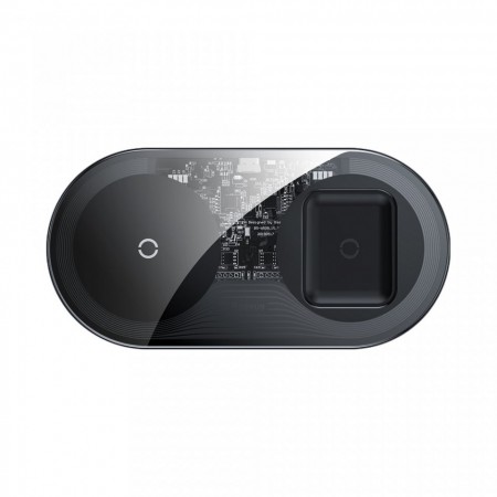 Incarcator wireless pentru smartphone-uri si AirPods , Baseus 18W transparent (WXJK-A01) - Img 5