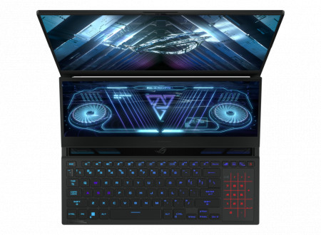 Laptop Gaming ASUS ROG Zephyrus Duo 16 GX650RS cu procesor AMD Ryzen™ 9 6900HX, 16", QHD+, 120Hz, 64GB, 4TB SSD, NVIDIA® GeForce RTX™ 3080, Windows 11 Home, Black