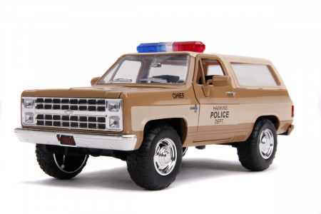 MACHETA METALICA 1980 CHEVY POLICE K5 SCARA 1 LA 24 - Img 3