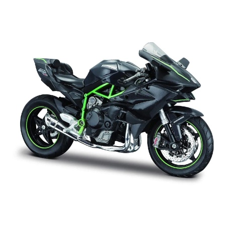 MAISTO MOTOCICLETA METALICA CU STAND KAWASAKI NINJA H2 R SCARA 1 LA 12 - Img 2