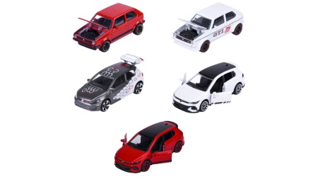 MAJORETTE SET 5 MASINUTE METALICE VOLKSWAGEN GOLF GTI SCARA 1 LA 64 - Img 2