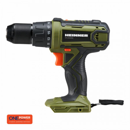 Masina de gaurit si insurubat (bormasina) pe acumulator cu impact Heinner HR-LMGA002, 18 V, 50 Nm, 1750 RPM, 9000-32.400 percutii/min, 13 mm mandrina, tehnologie OnePower, fara acumulator incarcator - Img 2