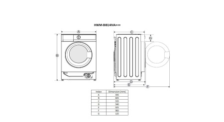 MASINA DE SPALAT BUILT-IN HEINNER HWM-BI - Img 5