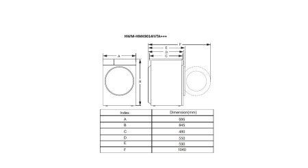 MASINA DE SPALAT HEINNER HWM-HMK9014IVTA - Img 7
