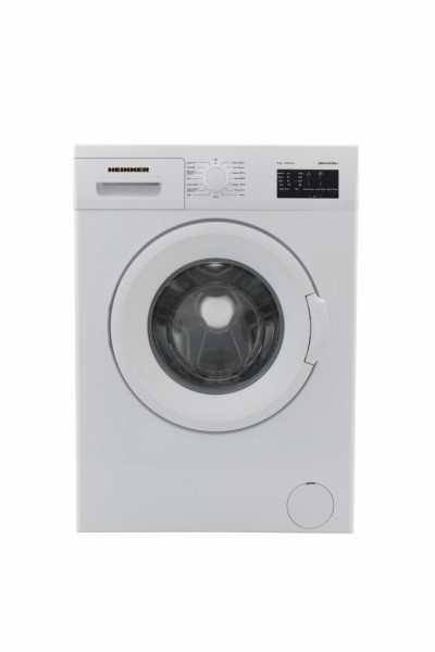 Masina de spalat Heinner HWM-V6010D++, 6 kg, 1000 RPM, Clasa D, Display LED, 60 cm, Alb