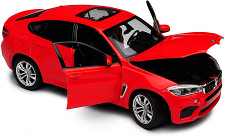 MASINUTA METALICA BMW X6M ROSU SCARA 1 LA 24 - Img 3