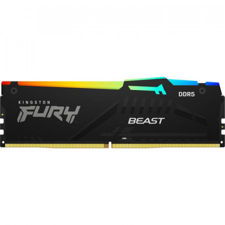 Memorie Kingston FURY Beast RGB, 16GB, DDR5-5600MHz, CL40