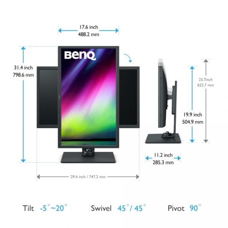 Monitor BenQ - SW321C, 32", 4K, IPS, negru - Img 23