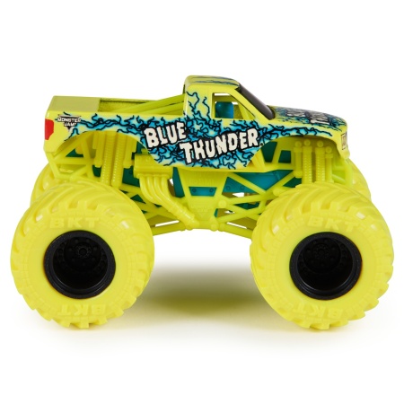 MONSTER JAM MASINUTA METALICA BLUE THUNDER SCARA 1 LA 64 - Img 2