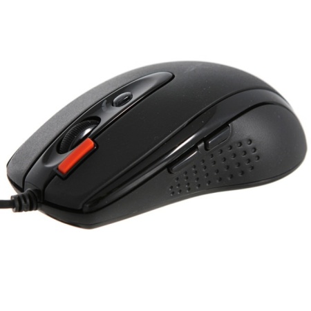 MOUSE A4tech, gaming, cu fir, USB, optic, 2000 dpi, butoane/scroll 6/1, buton selectare viteza, negru, "X-710BK" (timbru verde 0.18 lei) - Img 3