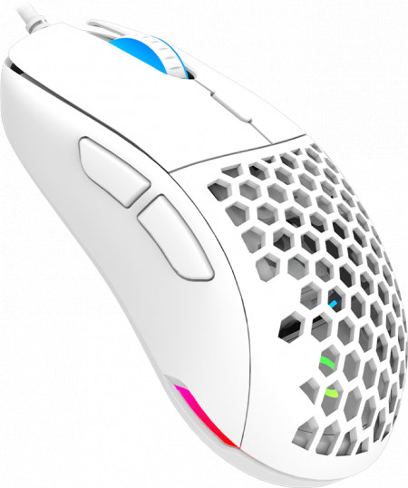 Mouse AQIRYS TGA, cu fir, alb