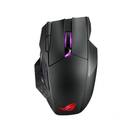 Mouse gaming wireless/wired ASUS ROG Spatha X, iluminare Aura Sync, senzor ROG 19.000 dpi