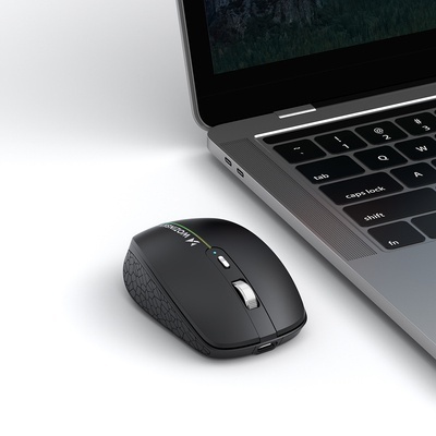 Mouse Gaming Wireless WZK WMGK-1132, 1600DPI, RGB, BT / Wi-Fi, Negru - Img 3