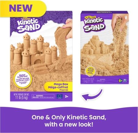 Nisip Kinetic Original Natural Brown (Maro), Set XXL 5 kg (11 lbs) pentru Modelare și Creativitate, Jucărie Senzorială Non-toxică pentru Copii 3 Ani+ - Img 3