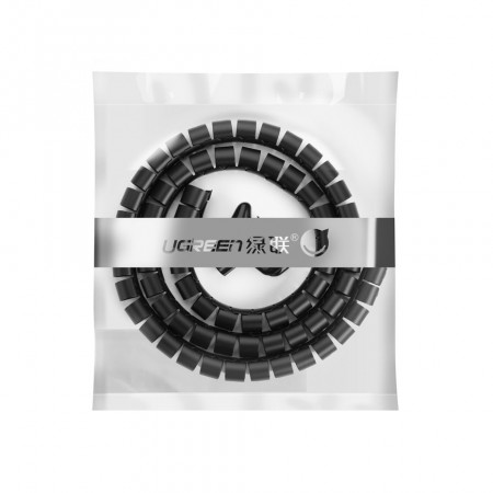 Organizator de cablu Ugreen tubular spiralat 5m - negru - Img 3