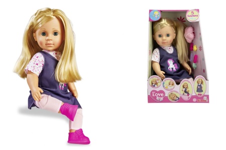 PAPUSA MY LOVE INTERACTIVA CU ACCESORII 43CM - Img 2