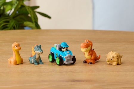 PATRULA CATELUSILOR FILMUL CU DINOZAURI PUP SQUAD SET 5 FIGURINE ECHIPA DINO - Img 2