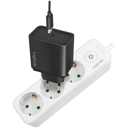 PRELUNGITOR LOGILINK, Schuko x 3, cablu 3G 1.5mm2, 230 V/16 A, 50 Hz, max. 3600 W, buton intrerupator iluminat, IP20, 1.5m, alb "LPS244" - Img 3