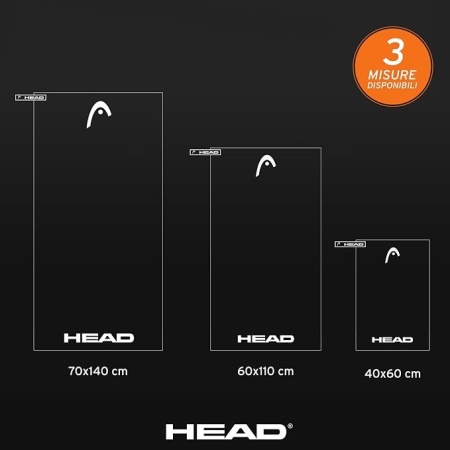 Prosop din Microfibră Head Active cu Bandă Elastică, Uscare Rapidă și Dimensiuni Compacte 60 x 110 cm, Gri Închis  - Img 3