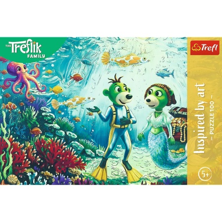 PUZZLE TREFL 100 FAMILIA TREFLIK INSPIRAT DE ARTA MAGIA ADANCURILOR - Img 3