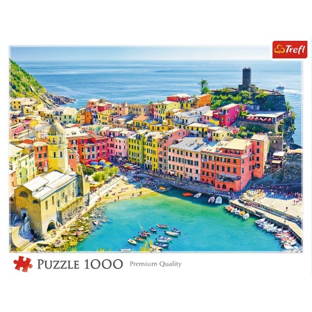 PUZZLE TREFL 1000 ORASUL PITORESC VERNAZZA LIGURIA ITALIA - Img 3