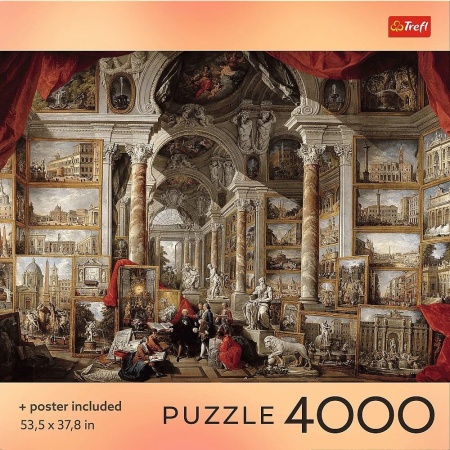 PUZZLE TREFL 4000 COLECTIA SUA ROMA MODERNA CU POSTER INCLUS - Img 3