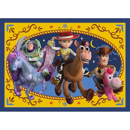 PUZZLE TREFL 4IN1 PREMIUM PLUS KIDS TOY STORY 5 POSTER INCLUS - Img 2