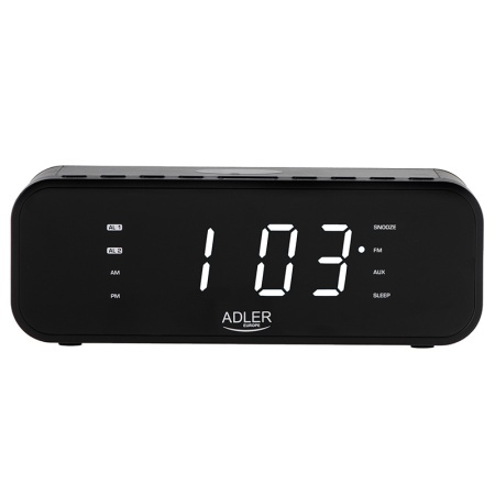 RADIO CU CEAS INCARCARE WIRELESS AD 1192 NEGRU ADLER - Img 4