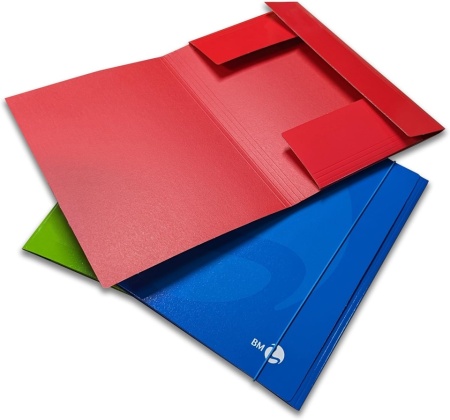 Set 10 Dosare cu 3 Clape și Elastic BM BeMore, Format A4 (25.5 x 35 cm), Carton Rigid 700 g/m², Culori Asortate - Img 6