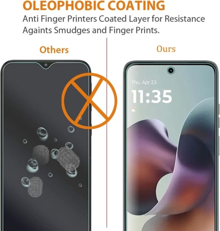 Set 2 Folii de Protecție din Sticlă Securizată pentru Motorola Moto G56 / G57 5G, Compatibil cu Huse, Anti-Șoc și Anti-Zgârieturi - Img 3